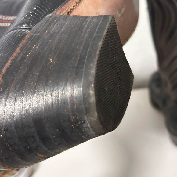 FRYE Black Western Cowboy Boots – Made in USA – Size 11D - Picture 8 of 10